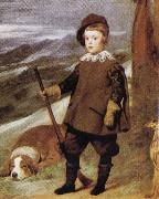 Diego Velazquez Prince Baltasar Carlos in Hunting Dress(detail) Spain oil painting reproduction